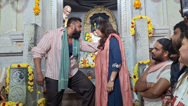 Dhruva Sarja & Rachita Ram Begin Shoot of ‘Criminal’ With Grand Muhurtha Dhruva Sarja Rachita Ram Criminal muhurtha