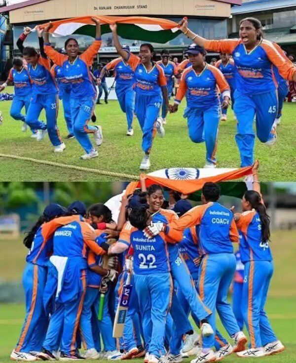 India Blind Women’s T20 World Cup Win: Team India Creates History With Dominant Victory India Blind Women’s T20 World Cup win celebration after defeating Nepal