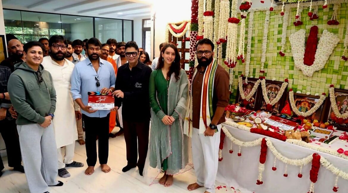 Spirit Movie Prabhas Muhurtha Ceremony: Chiranjeevi Launches Prabhas–Triptii Dimri Film “Spirit Movie Prabhas Muhurtha Ceremony with Chiranjeevi performing the clapperboard ritual”