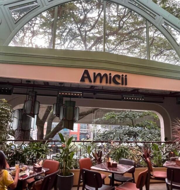 Amicii Bangalore restaurant cosy outdoor seating area