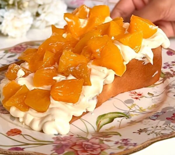 Creamy custard-texture Basque cheesecake slice in Koramangala café