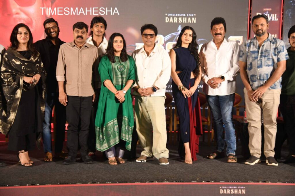 Devil Film Press Meet Gallery: Exclusive Behind-the-Scenes from the Media Event Cast of Devil film posing together during the press conference