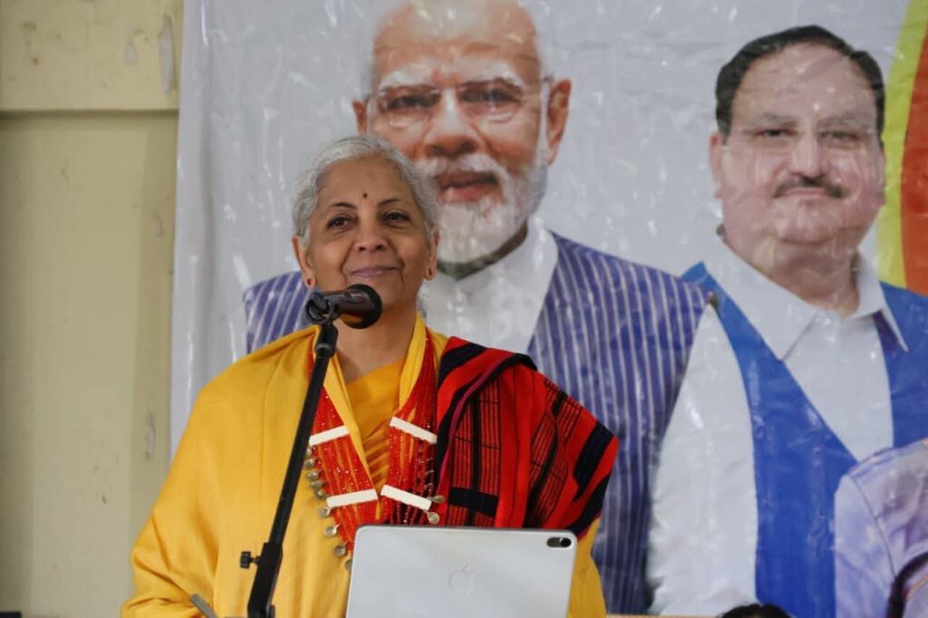 Finance Minister Nirmala Sitharaman presenting fiscal bills in Parliament