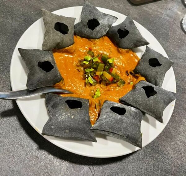 Theatrical presentation of Deconstructed Pani Puri at Spice Klub