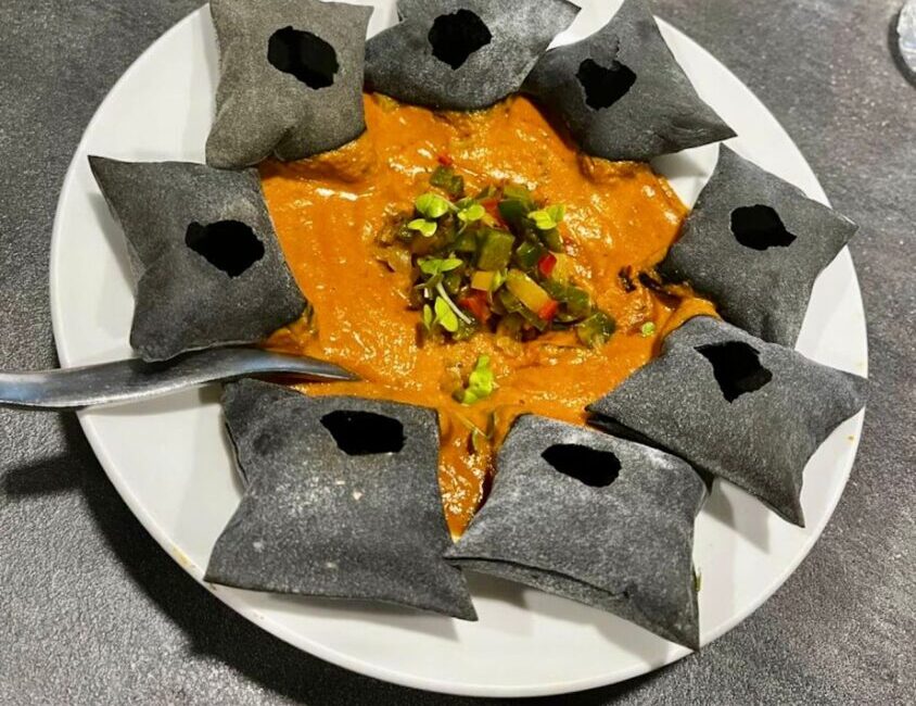 Spice Klub Vegetarian Restaurant: Where Indian Tradition Meets Culinary Innovation Theatrical presentation of Deconstructed Pani Puri at Spice Klub