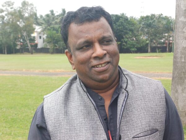 Sudheer Attavar on the sets of his previous film Koragajja