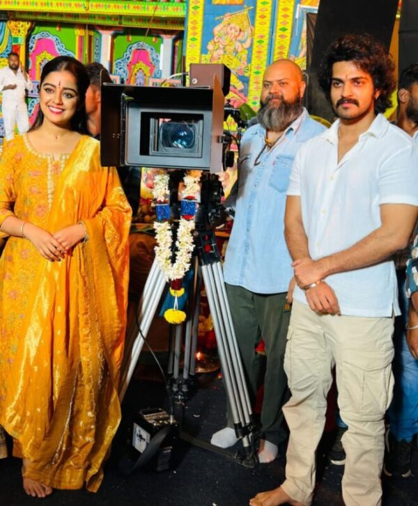 Bharath Bopanna at Veshagalu movie muhurtha ceremony with cast