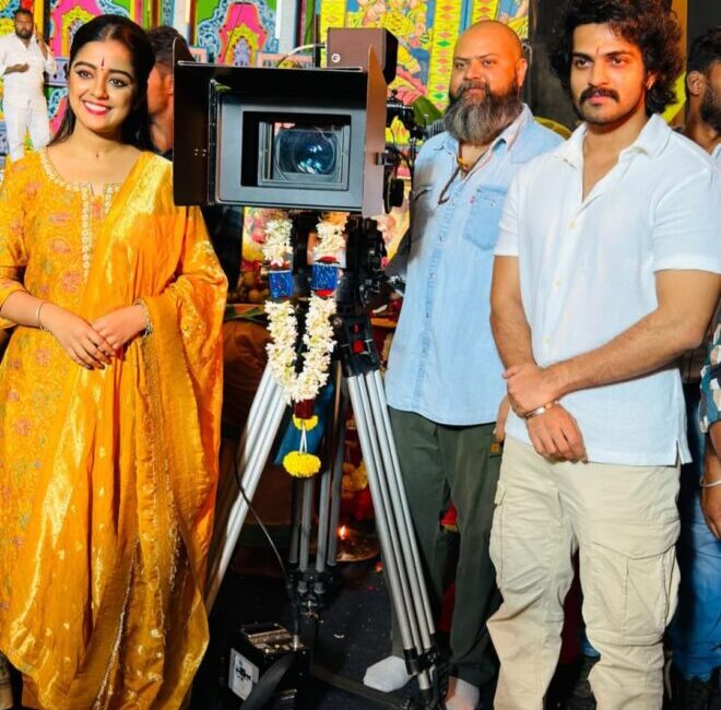 Veshagalu Movie Bharath Bopanna Joins Star-Studded Cast in New Sandalwood Film Bharath Bopanna at Veshagalu movie muhurtha ceremony with cast