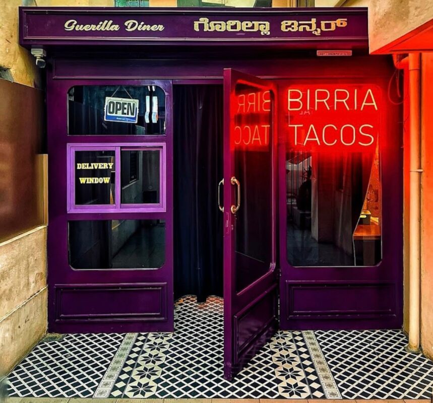 Guerilla Diner Bengaluru Burgers Tacos: An Underground Culinary Experience Chef Tushar Sood preparing burgers at Guerilla Diner