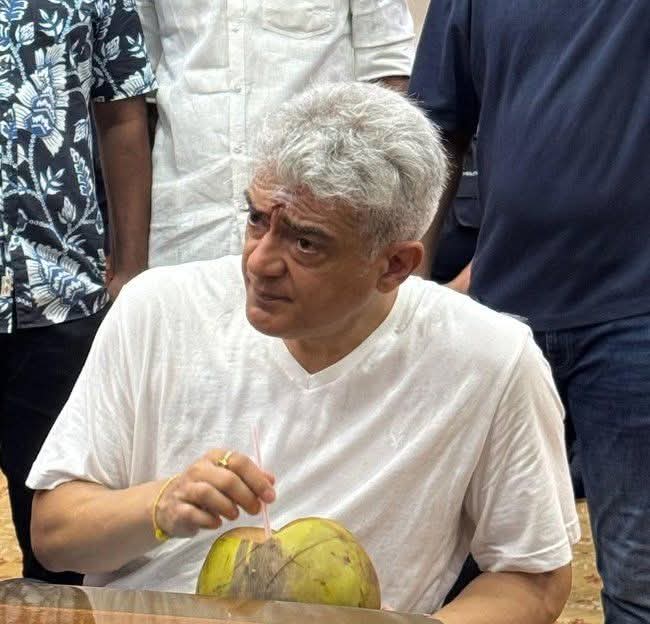 Ajith Kumar Simple Lifestyle: Star Chooses Humility Over Fame, Stands in Temple Queue Ajith Kumar giving a media interview without security or entourage