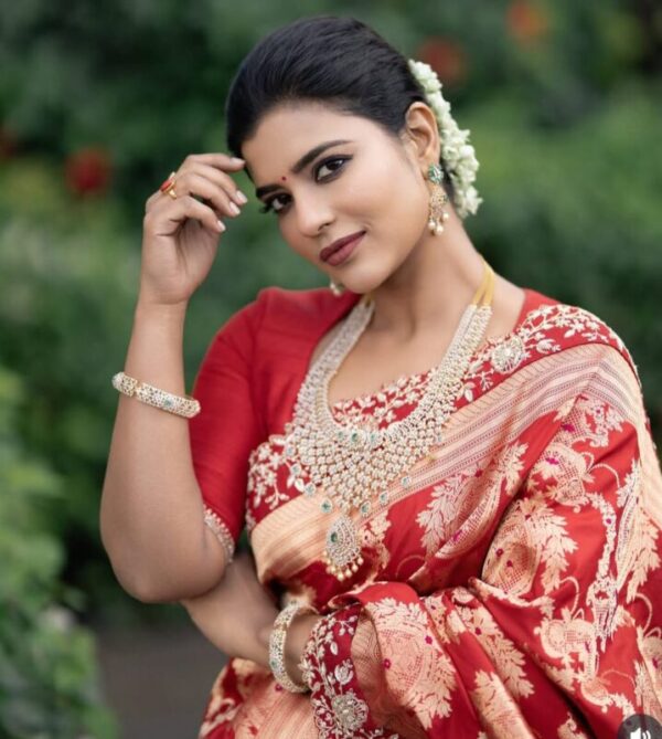 Aishwarya Rajesh during a film shoot or promotional event