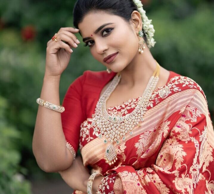 Aishwarya Rajesh during a film shoot or promotional event
