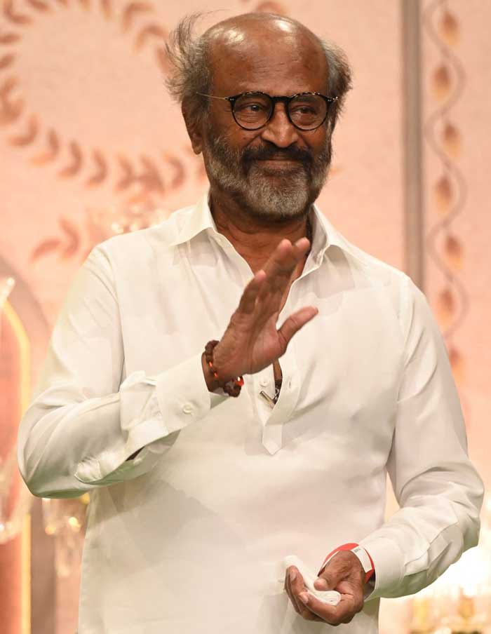 Superstar Rajinikanth celebrating his 75th birthday with fans