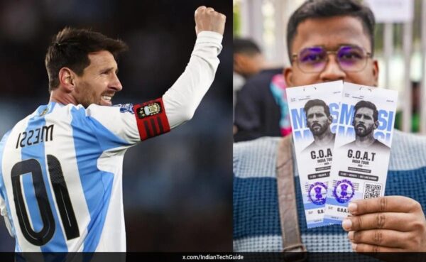 Lionel Messi India Visit Frenzy: Football Legend's Tour Unites Nation in Celebration Messi interacting with young footballers at an academy in India