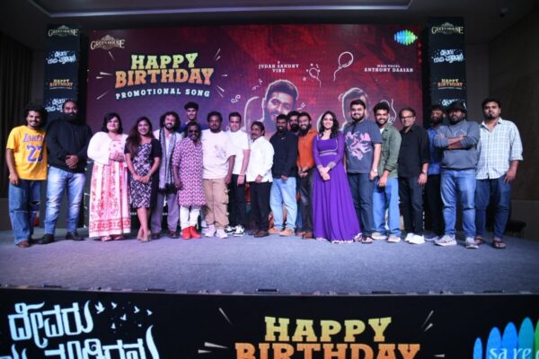 Singer Anthony Das performing the Happy Birthday song at the launch