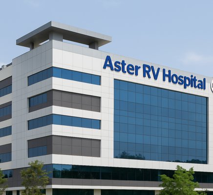 Robotic Surgery Transforms Patient Care at Aster Hospitals Interior of an Aster Hospital operating room equipped with robotic technology