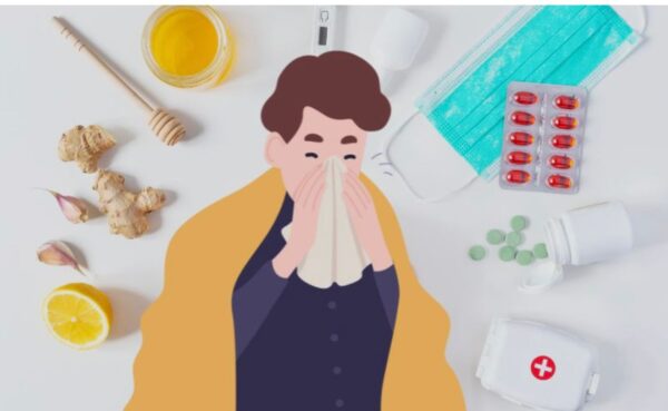 A cup of steaming turmeric milk with ginger, a classic immunity home remedy