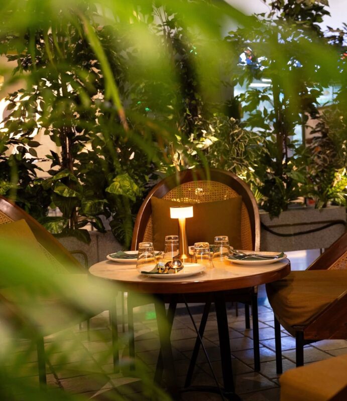 Spread of signature modern Indian dishes at Ishaara Restaurant