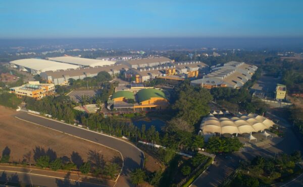 Madavara Metro Station exterior on the Green Line extension