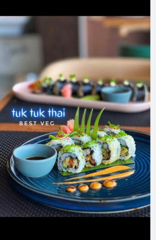 Modern, elegantly plated gourmet vegetarian dish in a stylish restaurant, showcasing the vegetarian restaurants rise.