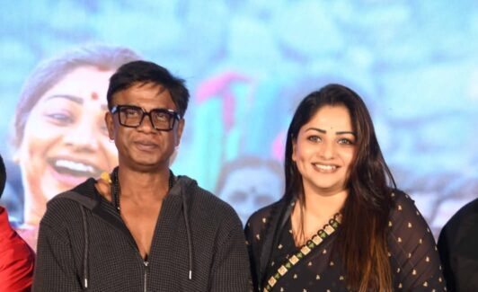 Rachita Ram, Duniya Vijay Sizzle in Ningavva Ningavva Song Music composer Ajaneesh Loknath and lyricist Yogaraj Bhat collaborating on the Ningavva Ningavva song Landlord.
