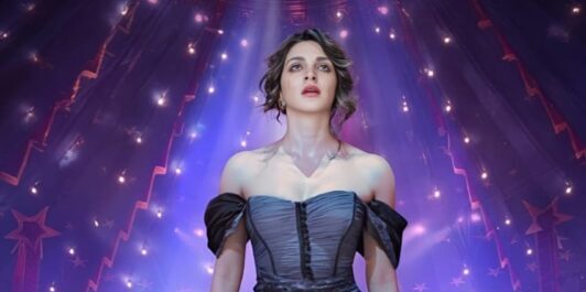 Official first look poster of Kiara Advani as Nadia from the movie Toxic.