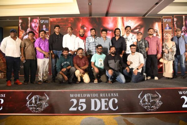 Multi-starrer 45 Set for Grand Release on December 25; Trailer and Songs Receive Overwhelming Response Director Arjun Janya and producer Ramesh Reddy at the 45 press conference.