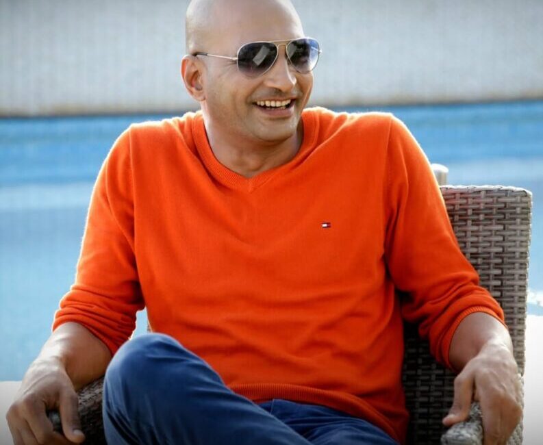 Director Indrajith Lankesh on the set of his Bollywood directorial debut 'Lovemiles'.