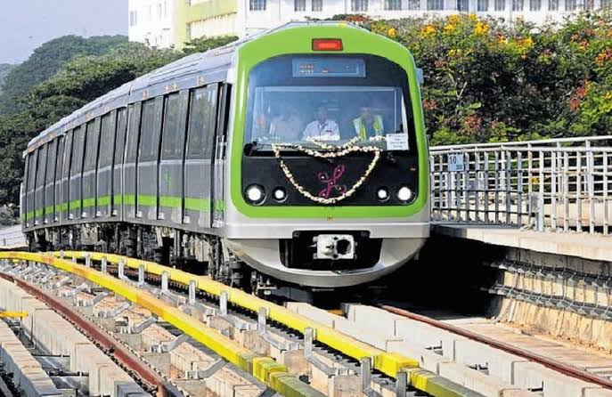 Architectural model of a new station under the Namma Metro network expansion 2027 plan.