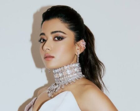 Rashmika Mandanna's fierce, blood-smeared warrior look from the Mysaa movie first look.