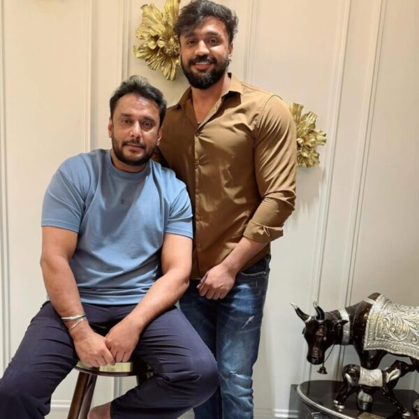 Dhanveerah Reaffirms Support for Darshan and Vijayalakshmi Amid Ongoing Controversy Actor Dhanveerah's social media post showing support for Darshan and Vijayalakshmi.