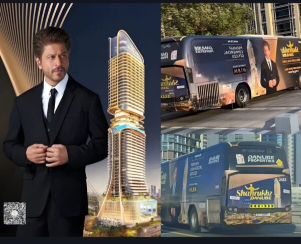SRK Effect Redefines Dubai Realty: Shah Rukh Khan–Branded Tower Sells Out, Nets ₹5,000 Crore in a Day Architectural rendering of the luxury SRK Tower Dubai real estate project.
