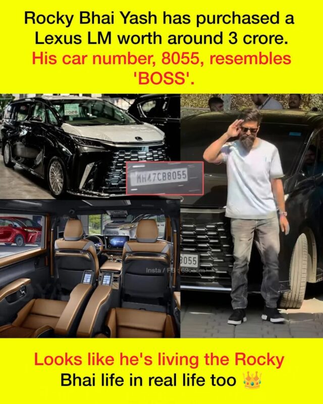 KGF Star Yash Adds ₹3 Crore Lexus LM to His Luxury Garage Ultra-premium lounge-style interior of the Lexus LM owned by Yash.