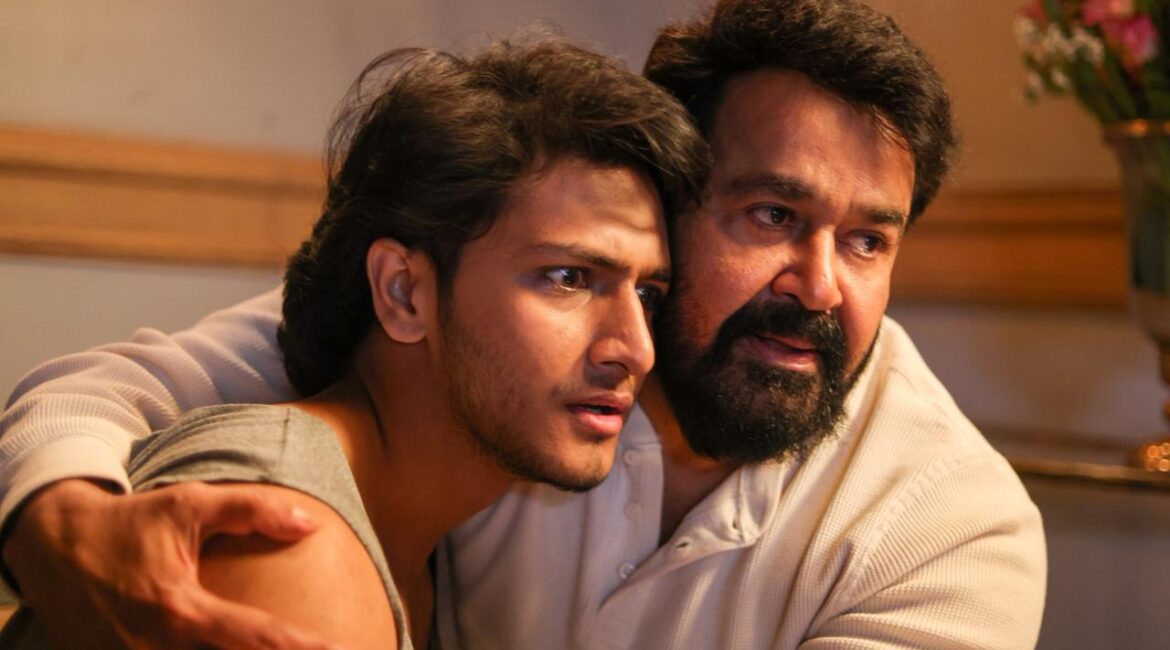 Samarjit Lankesh in a dramatic close-up from Vrushabha.