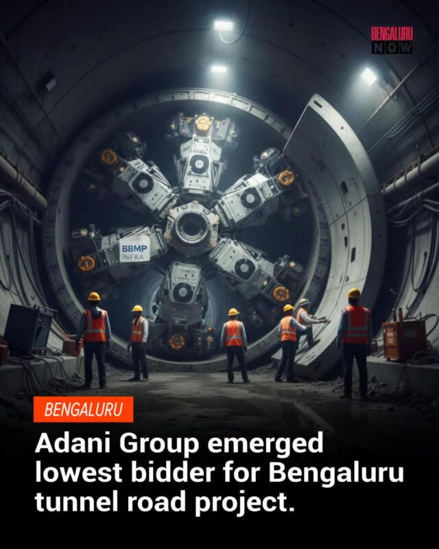 Adani Group Lowest Bidder for Bengaluru Tunnel Road Project Architectural visualization of the proposed Bengaluru tunnel road.