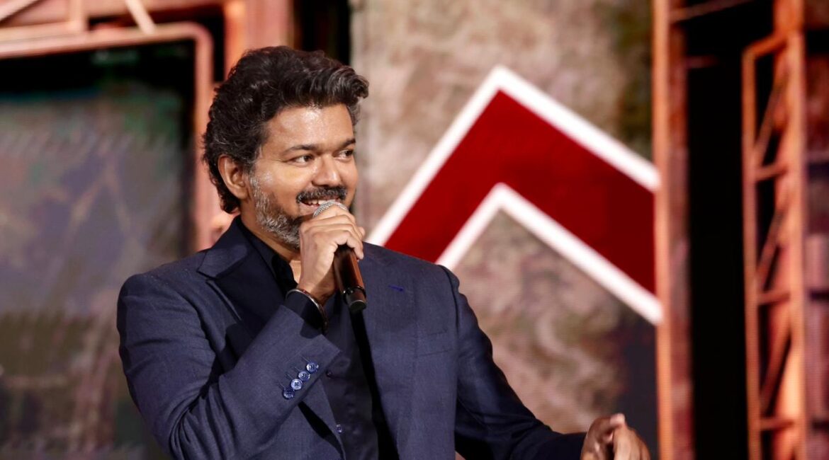 Jananayagan Audio Launch Malaysia Enters History Books with Record Crowd Thalapathy Vijay addresses the massive crowd at the Jananayagan audio launch in Malaysia.