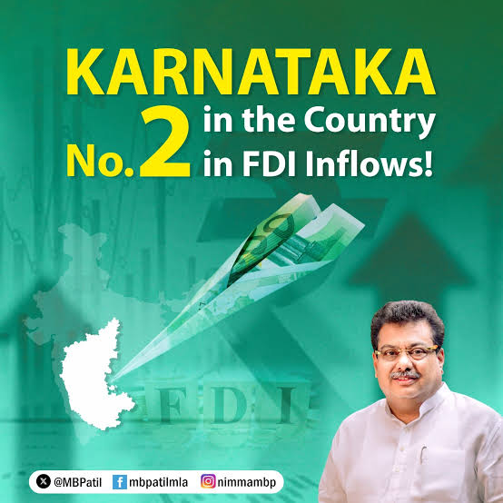 Infographic visualizing Karnataka's ₹10.27 lakh crore investment inflow in 2025.