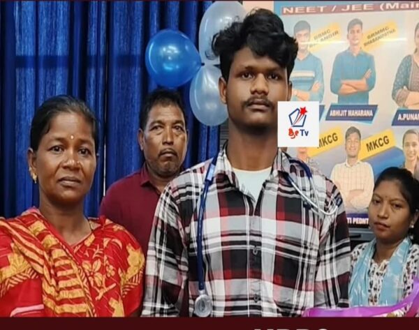 Migrant Worker Clears NEET MBBS in Inspiring Tale of Perseverance Shubham Sabar in traditional attire from his home state of Odisha.
