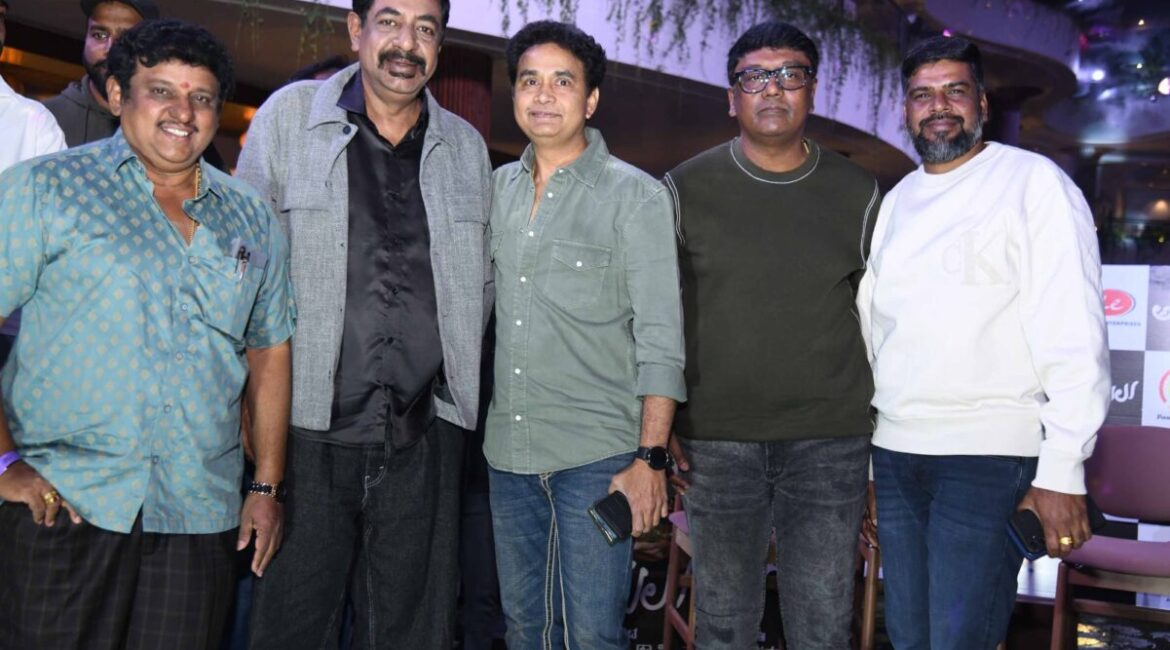 Producer Mahadevappa R. Kanakapura speaking at the song launch event.