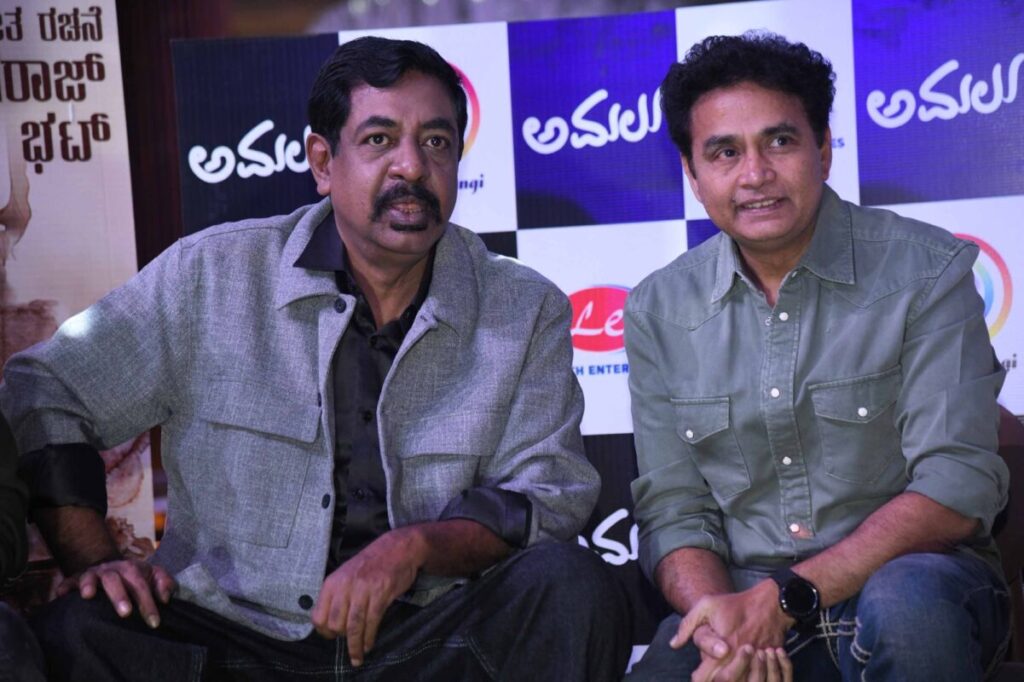 Music composers Chetan and Davy at the recording studio for the song "Amalu".