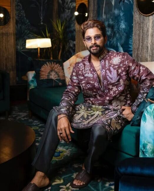 Allu Arjun Multiplex Business Launch Marks Star's Entry into Cinema Exhibition Allu Arjun at a business meeting or launch event for his new multiplex venture.