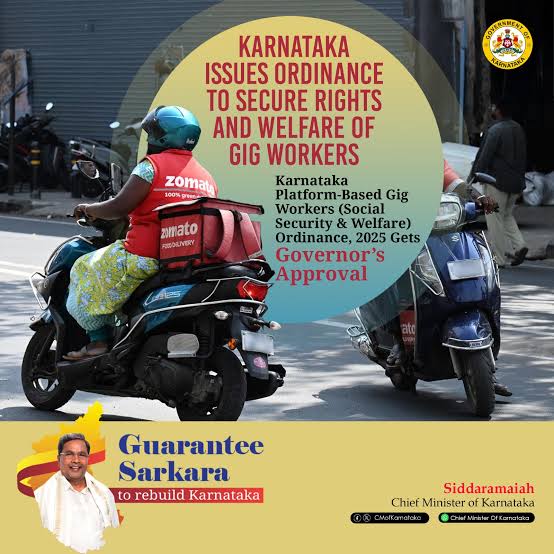 Karnataka Mandates Welfare Contribution from Digital Platforms for Gig Workers